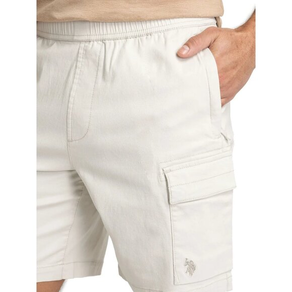 U.S. Polo Assn. Men's Comfort Waist Cargo Short, 8.5" Inseam, Size 2XL, Comfort - Picture 3 of 5